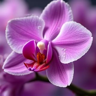 Macro shot of a rare orchid