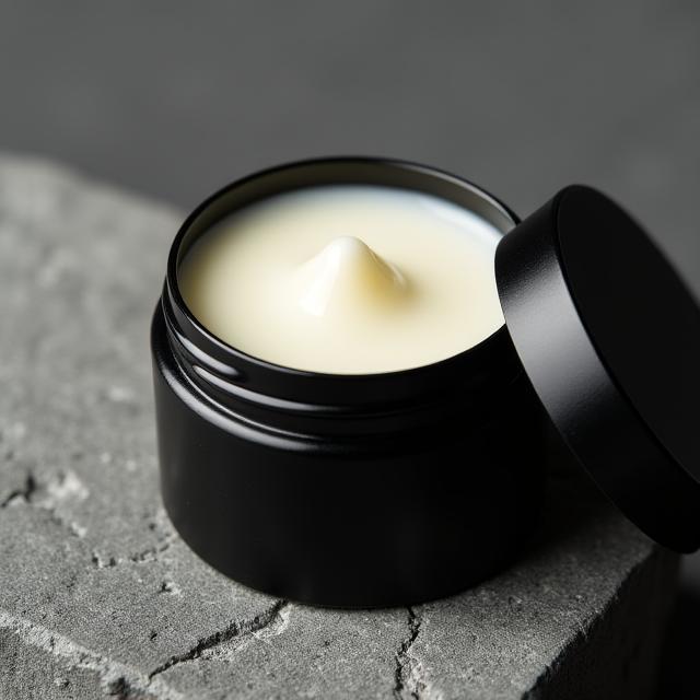 Sleek minimalist solid perfume tin with Coral Bloom Scents branding