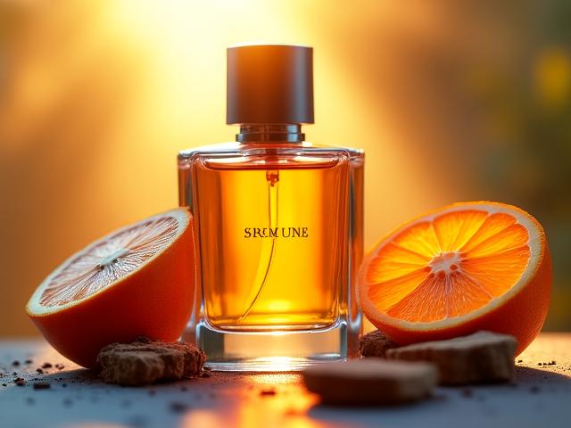 Solar Citrus vegan fragrance bottle